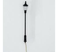 5 lámparas LED de color blanco cálido para escala H0 para construcción de modelos con bases de plástico y cabezales de lámpara de metal para alimentación de 12 V CC a través de resistencia externa