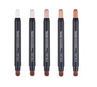 5 lápices de sombra de ojos, resistente al agua, efecto de maquillaje de larga duración, fácil de aplicar, no se arruga fácilmente, para maquillaje de ojos sin arrugas