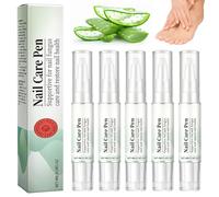 5 lápices para hongos en las uñas, lápiz para el cuidado de las uñas con aceite de árbol de té, aloe vera, para uñas de manos y pies, portátil y práctico, para hongos en las uñas, ideal para el uso