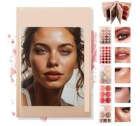 5-Layer Book-Style Makeup Palette,5 Layer Makeup Book Palettes with 67 Shades,24-Color Eyeshadow Palettes,Travel Friendly Makeup Palette,Long Lasting High Pigment Highlighter & Blush for Women (A)