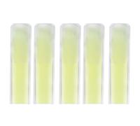 5 lengüetas de saxofón alto Eb Alto, 2.5 cañas de repuesto para saxofón de resina, para principiantes y músicos de instrumentos de viento de madera (amarillo)