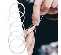 5 líderes de pesca con mosca cónica transparente de 9 pies con bucle de nailon para uso en agua dulce, ofrecen lanzamiento suave y enfoque sigiloso (2X)