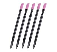 5 limas de cutículas, piedra de cuarzo de doble cabeza, lima de uñas, lima de cutículas, clavos, pluma de molienda