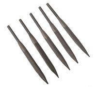 5 limas neumáticas de 5 x 140 mm para desbarbar vidrio, metal, piedra y madera, incluye limas planas, semicirculares, triangulares y redondas para uso con herramientas AF 5 AF 10 (lima semicircular)