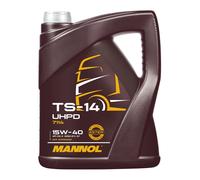 MANNOL Aceite de motor 15W-40 TS-14 ACEA E7 ACEA E9 API SN API CJ-4 UHPD 5L Compatible con MERCEDES-BENZ Vario Furgoneta B667, B670, B668 Vario Caja/Chasis B670, B668, B667 VARIO Cabeza tractora