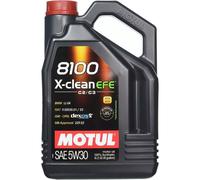 5 Litros Aceite Motor Coche 8100 X-Clean Efe 5W-30 MOTUL 100% Óptica Acea C2/C3