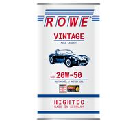 5 Litros Aceite Motor ROWE Hightec Vintage SAE 20W-50 Mild Legiert Car Histórico