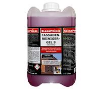 5 Litros Garrafa CleanPrince Fachada más Limpia Gel S Ácido Adhesivo Gelförmig Ultra-Konzentrat Limpiador de Exterior para Todos Säurefesten Steinarten Fassadenoberflächen Clinker Casa Klinkerfassade