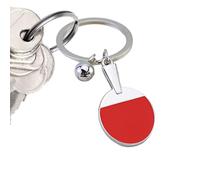 5 llaveros de raqueta de tenis de mesa, aleación de zinc, llavero colgante deportivo, resistente al desgaste, llavero de metal mini pong, adecuado para entusiastas del deporte, a, Refer to description