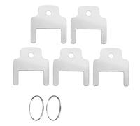 5 llaves de aleación de aluminio de 25 mm de repuesto para toallas y dispensadores, fácil acceso y organización, acero inoxidable