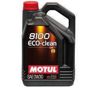 5 Lt Motul 8100 Eco-Clean 0W30 Aceite De Motor 100% Sintético Acea C2 Api Sn