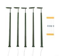 5 Luces LED Maqueta Ferroviaria H0 Poste Celosía para 3v Kit Resistencias Escala 1:87 para decoración Tren