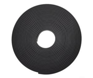 5 m en forma de U para bandas de bordes, muebles de TPE para borde negro, flexible para protector de bordes para gabinetes de madera, estantes, reparación de bricolaje, ajuste interno de 16 mm a 40 mm