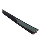 5 M Flexibles Banda de borde de muebles en forma de U, Autoadhesivo TPE Protector Borde de Muebles, protector de bordes para restauración de armarios de(Bright black,12mm)
