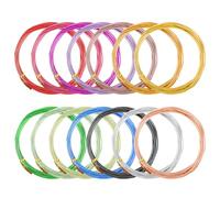 5 m X 14 Rollos Alambre, 1 mm De Aluminio Multicolor, Flexible Y Moldeable Alambre De Aluminio, Alambre Manualidades Para JoyeríA, Embalaje, FabricacióN De Modelos, ArtesaníAs De Escultura, 70 m