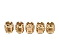 5 manijas para grifo de cerveza, tuercas de instalación manual de latón para rosca externa de 3/8 pulg. - 16 UNC, kit de manija para grifo de madera con doble inserto roscado,
