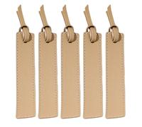 5 marcapáginas de cuero con borlas tradicionales para amantes de los libros, lectores, escritores, profesores, marcadores de piel hechos a mano, elegante marcador de página