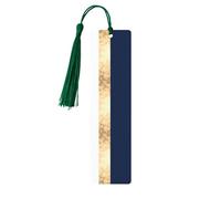 5 marcapáginas de madera con impresión dorada, azul y blanco, para hombres y mujeres, marcapáginas geniales para leer los amantes de los libros