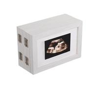 5 marcos de fotos plegables para ecografía infantil, soporte ajustable para exhibición en el hogar, imagen plegable de madera