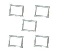5 marcos de resina de varios colores para álbumes pequeños, muebles pequeños seguros para casas de muñecas, accesorios de resina para casas de muñecas