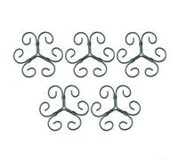 5 marcos metálicos de soporte para plantas para estructuras de jardín que promueven el desarrollo natural de las plantas y el control de postura (B verde 10,5 cm)