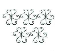 5 marcos metálicos de soporte para plantas para estructuras de jardín que promueven el desarrollo natural de las plantas y el control de postura (A verde 14,5 cm)