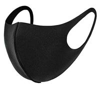 5 máscaras para la boca para el tiempo libre, deporte, entrenamiento, protección bucal, polen, máscara facial, mascarilla deportiva, lavables Negro Talla única
