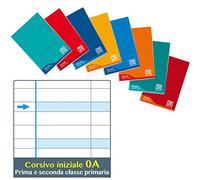 5 Maxi cuadernos One color didáctico para disgrafía A4, línea A 1 - 2 primaria