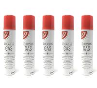 5 mecheros de gas Gut & Günstig, 100 ml, con varios accesorios de plástico/adaptadores para modelos especiales de mecheros
