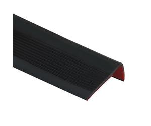 5 metros/10 metros de perfil antideslizante para escaleras, perfil autoadhesivo para escaleras, listón de borde de goma de PVC flexible, cinta de borde de escalera para interior y exterior (Negro, 10M