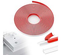 5 metros 9 x 12 mm Molduras flexibles autoadhesivas: tira de pared blanca para azulejos de pared para bordes de azulejos, suelo, ventana, armario