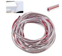 5 Metros Burlete Protector de Puerta de Coche de, Transparente y en Forma de U, Protector de Bordes para Evitar Arañazos, Ideal para SUV, Sedanes, MPV y la Mayoría de los Modelos，Transparente