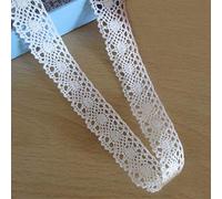 5 metros cinta tira de algodón ganchillo Cluny encaje 2,5 cm de ancho decorativos de estilo vintage de blanco borde tejido bordado Applique costura Craft vestido de boda Tarjeta de DIY Ropa adornos