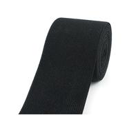 5 metros de bandas elásticas de 6 cm de ancho y 1,8 mm de grosor, banda de goma para coser pantalones, cinturón, ropa, accesorios de costura de punto,Negro,60mm