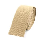 5 metros de bandas elásticas de 6 cm de ancho y 1,8 mm de grosor, banda de goma para coser pantalones, cinturón, ropa, accesorios de costura de punto,Caqui,60mm