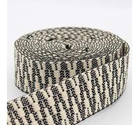 5 metros de correa Ethnic Zig Zag 38 mm Khaki/Ecru 326f