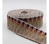 5 metros de correa Ethnic Zig Zag 38 mm marrón/burdeos 326w