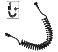 5 Metros Manguera Ducha, Flexible Universal Tubería de Ducha de ABS Cable Ducha Telescópica Flexo Ducha con Resorte para Grifos de Inodoros Duchas de Mano y Bidés