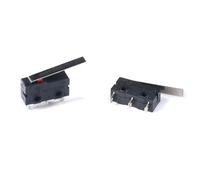 5 microinterruptores de 2/3 pines, NO/NC, miniinterruptor de límite, 5 A, 250 V CA, KW11-3Z, palanca de arco de rodillo, acción rápida, microinterruptores de empuje.(PURPLE)