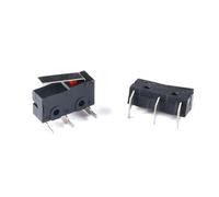 5 microinterruptores de 2/3 pines, NO/NC, miniinterruptor de límite, 5 A, 250 V CA, KW11-3Z, palanca de arco de rodillo, acción rápida, microinterruptores de empuje.(Orange)