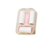 5 minipegadores de Pelo para Dormitorios Y Sofás | Pequeño pegador de pelusa portátil con rodillo de papel extraíble(Pink)