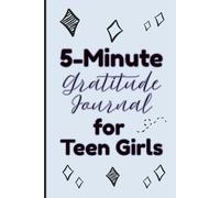 5-Minute Gratitude Journal for Teen Girls: Blue Aesthetic Guided Self-Love Notebook Prompts for Mindfulness and Positivity | 6 x 9" Inches, 120 Pages , Cute Gifts for Tweens & Teenagers
