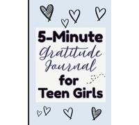 5-Minute Gratitude Journal for Teen Girls: Blue Aesthetic Guided Self-Love Notebook Prompts for Wellness and Mindfulness | 6 x 9" Inches, 120 Pages, Cute Gifts for Tweens & Teenagers