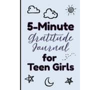 5-Minute Gratitude Journal for Teen Girls: Blue Simple Guided Self-Love Notebook Prompts for Wellness and Positivity | 6 x 9" Inches, 120 Pages, Cute Gifts for Tweens & Teenagers