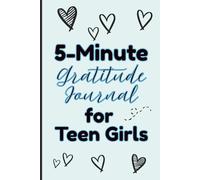 5-Minute Gratitude Journal for Teen Girls: Light Blue Simple Guided Self-Love Notebook Prompts for Mindfulness and Positivity | 6 x 9" Inches, 120 Pages, Cute Gifts for Tweens & Teenagers