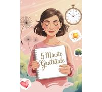 5 Minute Gratitude Journal -Practice Gratitude, Spark Positivity, Enjoy Life - 90 GSM, Ruled, Paperback