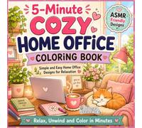 5-Minute Home Office Coloring Book: Bold and Easy Coloring Pages for Adults and Teens (5-Minute Coloring Book)