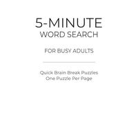5 Minute word search for busy adults