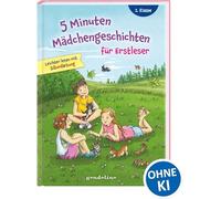 5 Minuten Mädchengeschichten für Erstleser: Erstlesebuch mit kurzen Geschichten und großer Fibelschrift ab 7 Jahren