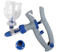 5 ml de pistola de jeringa de inyector automático para ganado, dispositivo de inyección continua ajustable con adaptador de botella para cabras, cerdos y vacas, herramienta de animales de granja